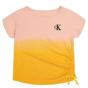 𝅺calvin Klein Big Girls Logo Ombre T-shirt